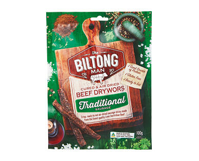 The Biltong Man Drywors Sticks 100g