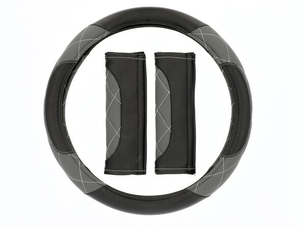 Steering Wheel Cover & Seat Belt Pad Set