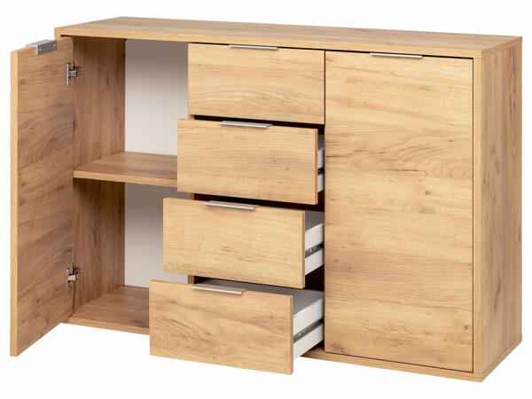 Cabinet with 2 Doors and 4 Drawers