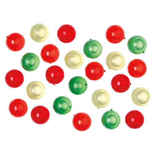 25 Pack Round Reusable Ice Cubes