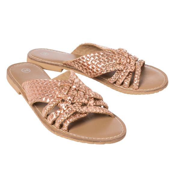 Mules en cuir pour dames