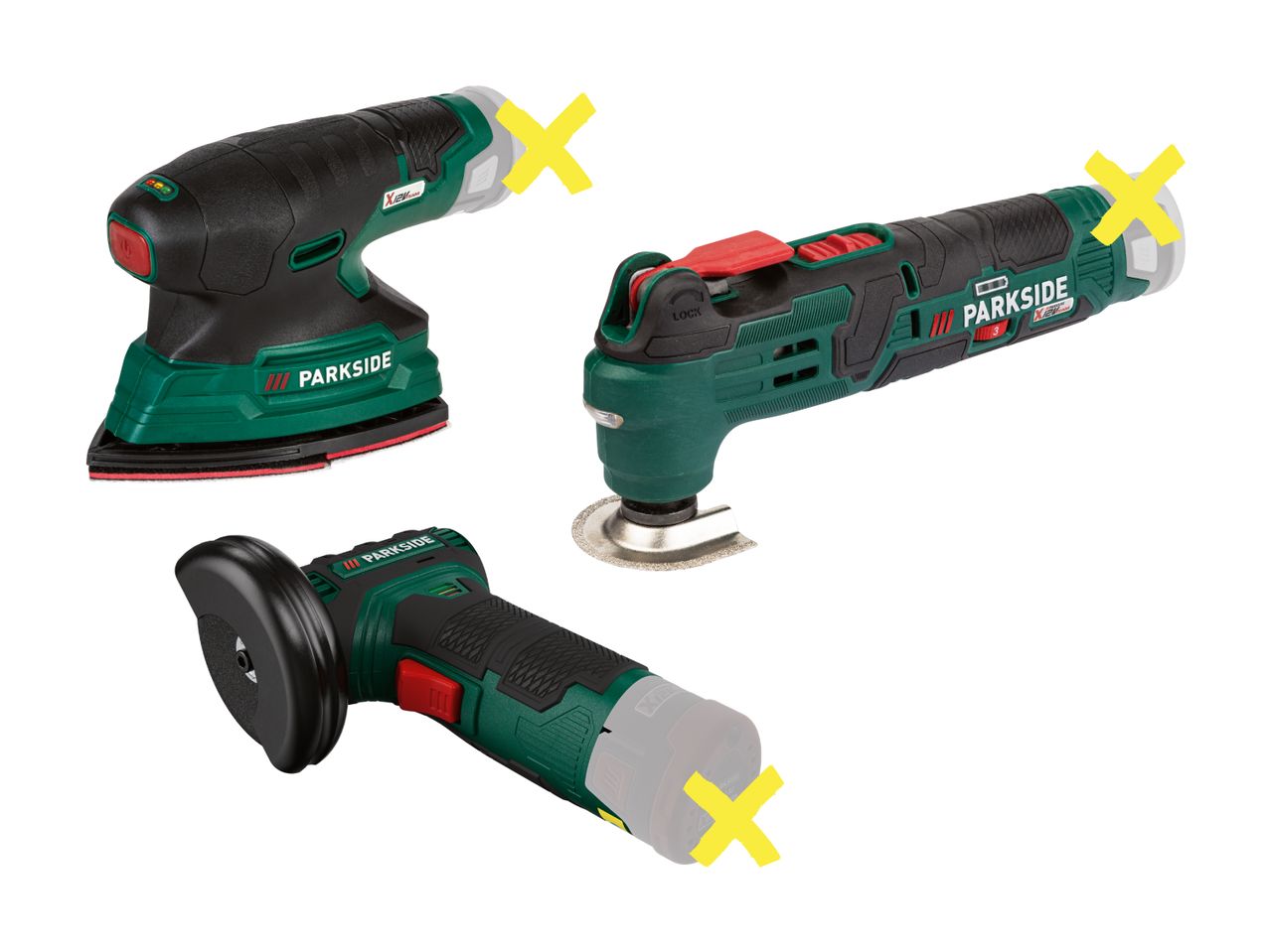 PARKSIDE(R) Batteridrevet multiværktøj/​sliber 12 V
