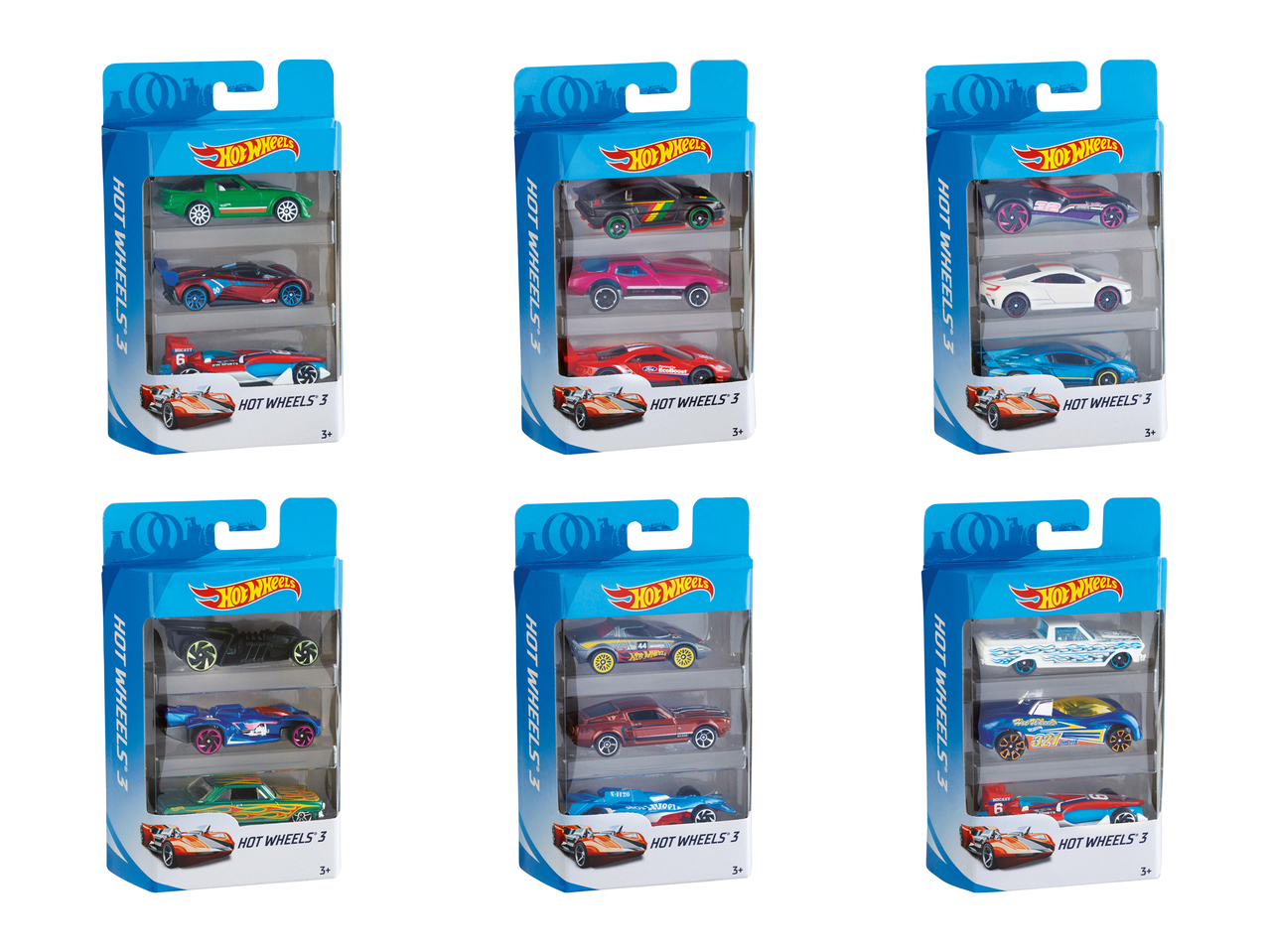 Hot Wheels, 3 pièces