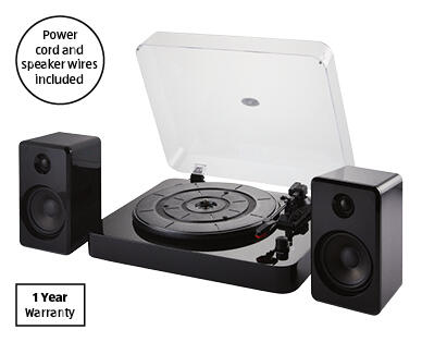Turntable with Speakers