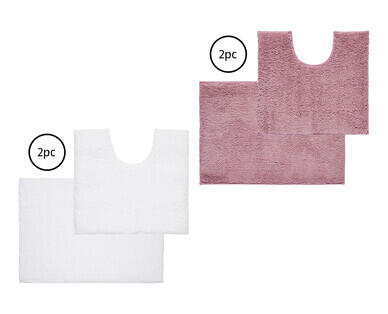 Microfibre Bath Mat 2pc Set