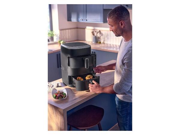 Dvouzónová horkovzdušná fritéza SHFDV 2470 A1, 2x 4,75 l