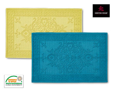 Luxury Jacquard Woven Cotton Bath Mat
