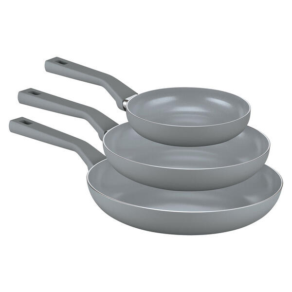 Crofton Gray Ceramic Frying Pans - 3pk