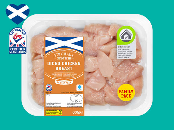 Strathvale Scottish Diced Chicken Breast Fillet