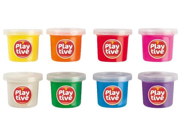 Playtive Sada modelovacích plastelín, 8dílná