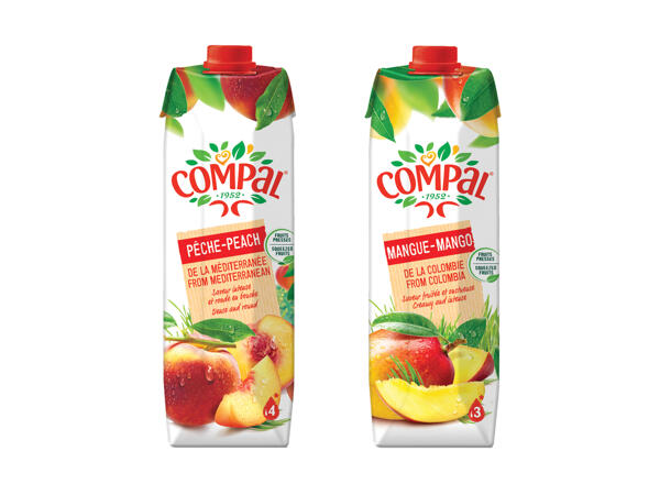 Compal nectar de pêche/de mangue