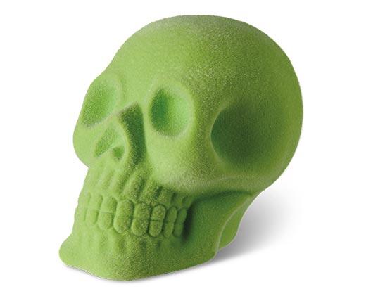 Huntington Home Flocked Skull