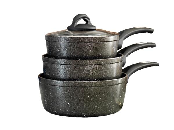 3pce Forged Pan Set 18/20/22cm