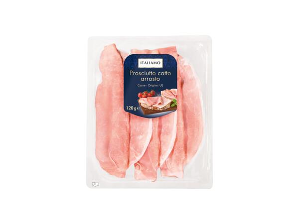 Roasted cooked ham
