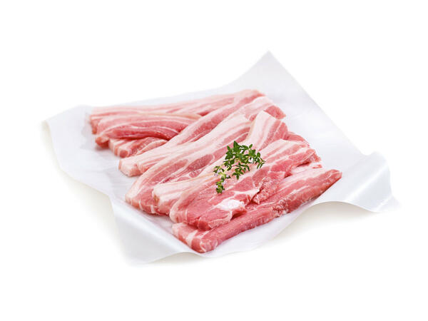 Lard en tranches