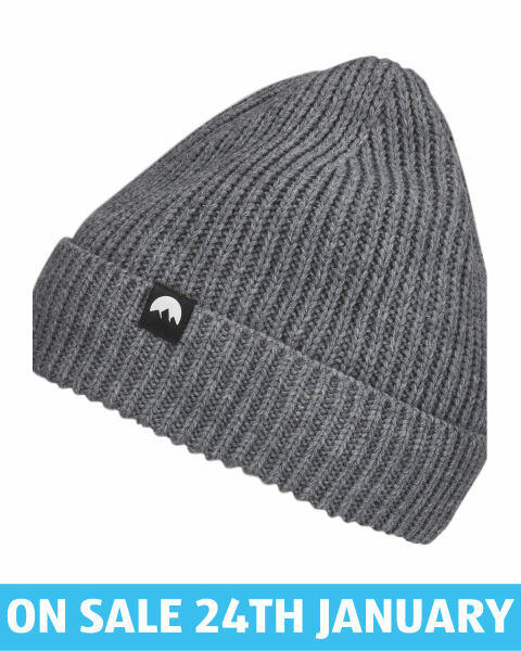 Adult's Grey Fleece Lined Beanie