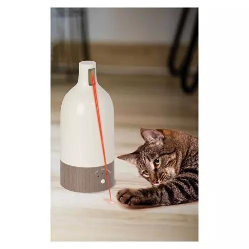 Cat Shaped Laser Light Toy - White