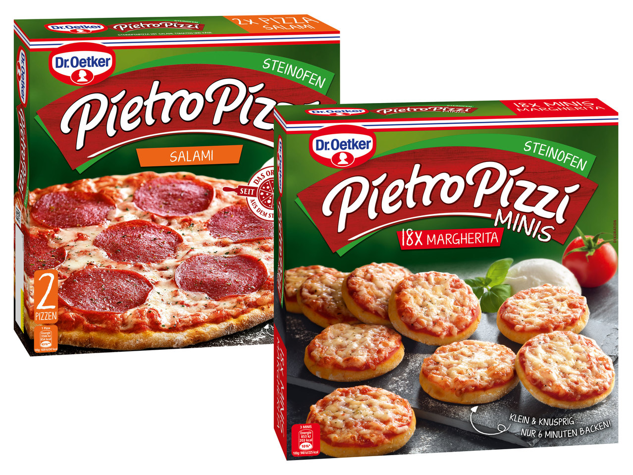 DR. OETKER Pietro Pizzi 2er oder Minis 18er