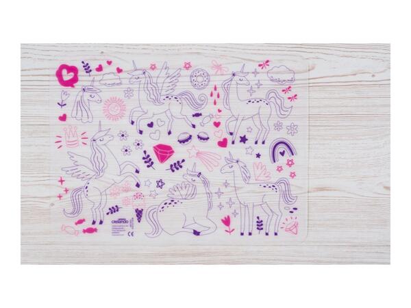 Crelando Reusable Colouring Mat - Unicorn