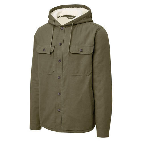 Men's Flannel Shirt Jacket - Green, XXL