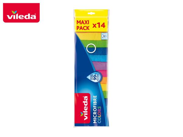 Vileda Microfibre All Purpose Cloths - 14 Pack