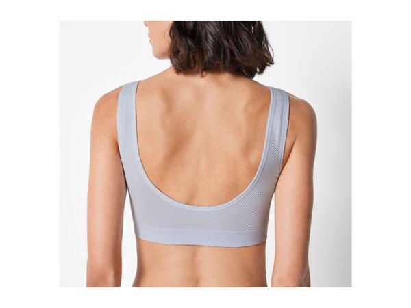 Esmara Ladies' Ribbed Bralette - Grey