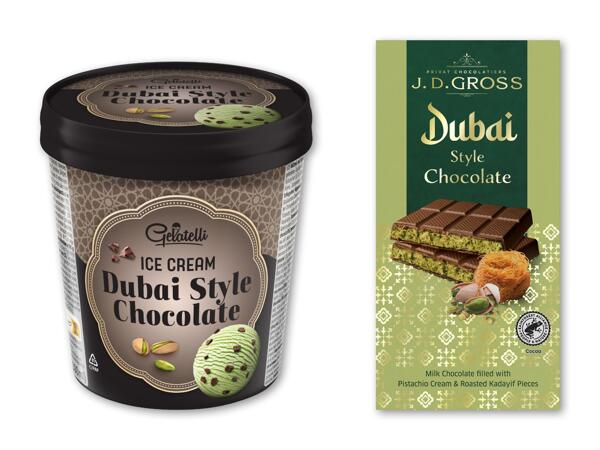 GELATELLI/​J.D. GROSS Dubai-chokoladeis eller Dubai-chokolade