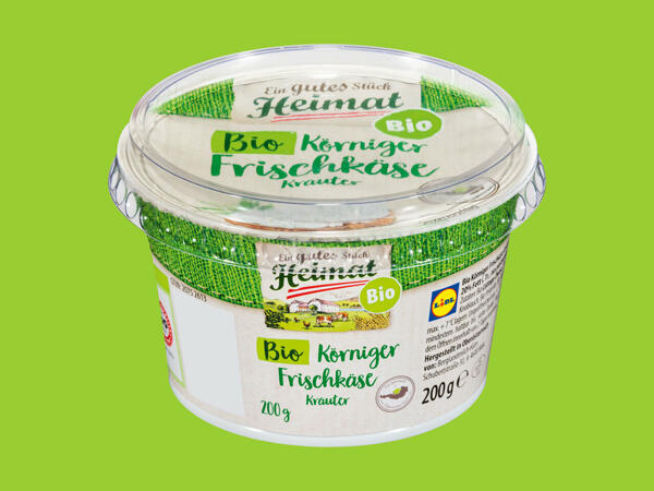 EIN GUTES STÜCK HEIMAT Bio-Körniger Frischkäse