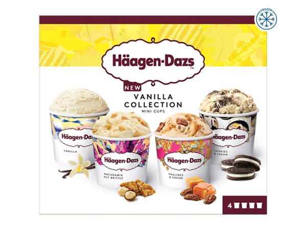Haagen Dazs Vanilla Collection Mini Cups