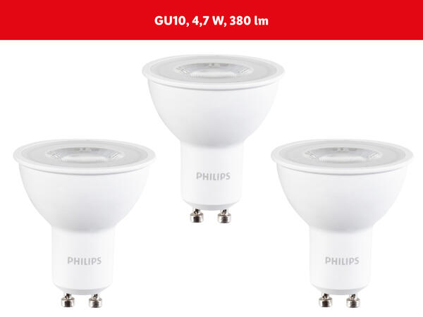 Philips LED-Leuchte/​Filamentleuchte, 3 Stück
