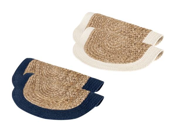 Sets de table en jute, set de 2