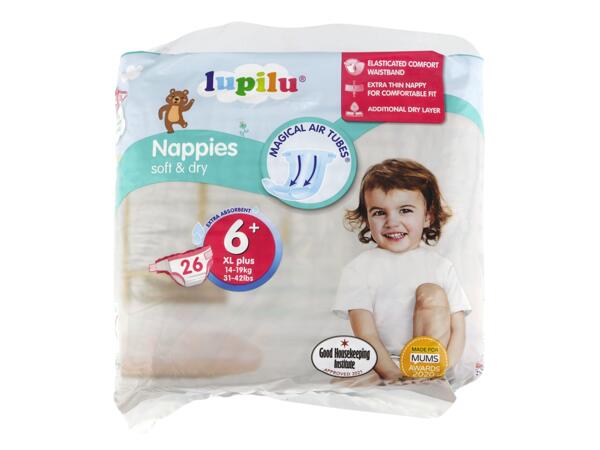 Soft & Dry Nappies Size 6+