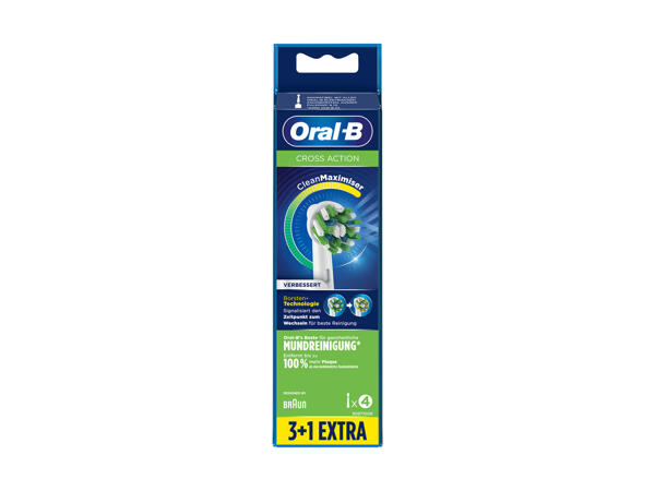 Têtes de brosse à dents Cross Action, lot de 4