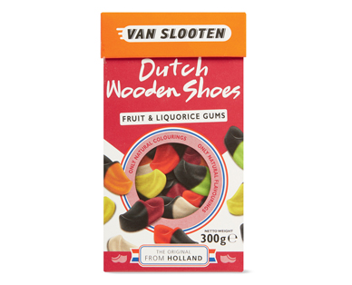 FRUIT & LIQUORICE FLAVOURED SHOES OR FRUIT FLAVOURED WINDMILLS 300G