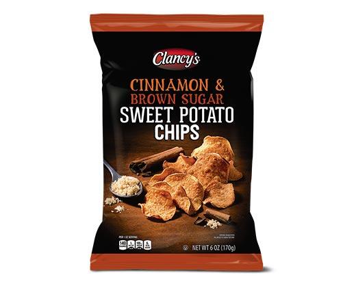 Clancy's 
 Cinnamon & Brown Sugar Sweet Potato Chips
