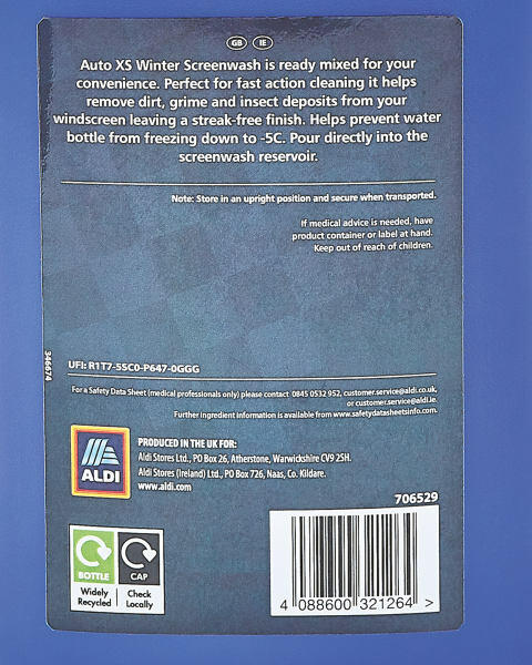 Auto XS Ready-To-Use Screenwash 5L