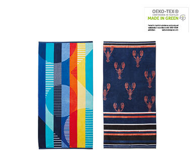 Velour Jacquard Beach Towel