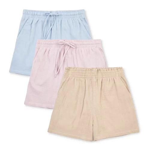 UP 2 FASHION WOMEN Damen-Musselin-Shorts