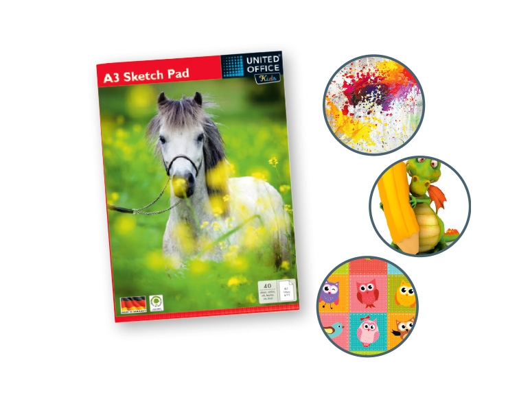 United Office Kids A3 Drawing Pad