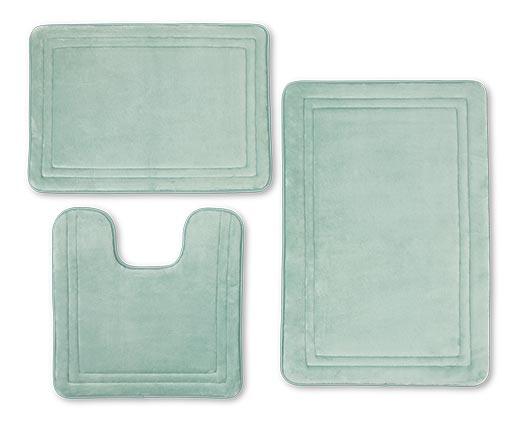 Huntington Home 3 Piece Memory Foam Bath Mat Set