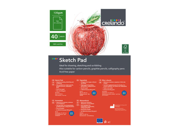 Crelando Sketch Pad / Canvas Postcards / Watercolour Paper