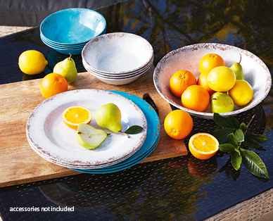 Premium Melamine Dinner Plates 4pk
