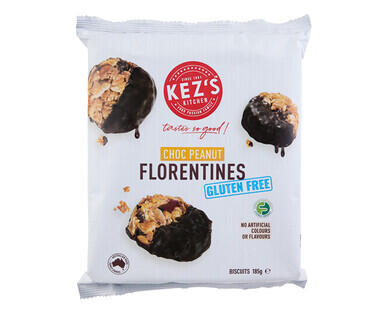 Kez's Kitchen Gluten Free Choc Peanut Florentines 185g