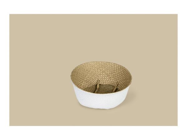 Livarno Natural & White Decorative Basket