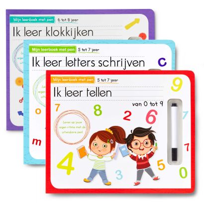 Leerboek met pen