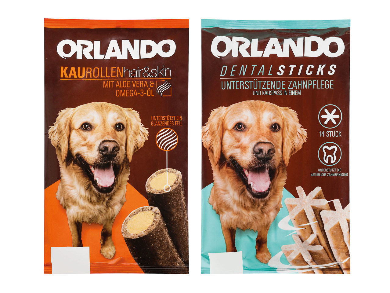 ORLANDO Kaurollen oder Dentalsticks