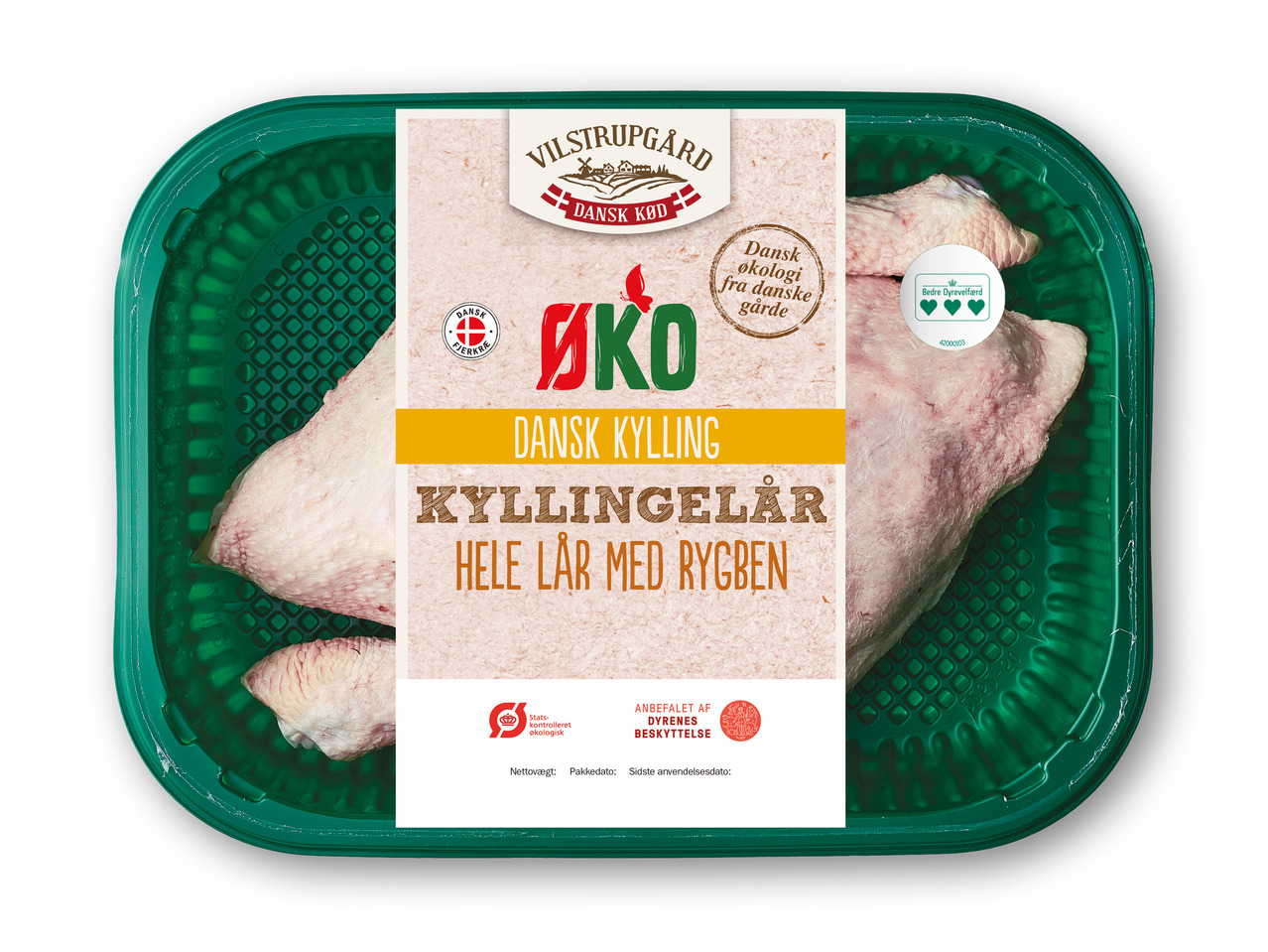 VILSTRUPGÅRD Økologisk kyllingelår med rygben