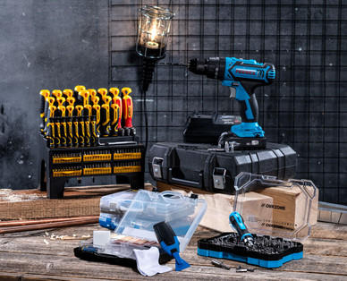 WORKZONE XXL Schraubendreher- und Bit-Set, 100-teilig
