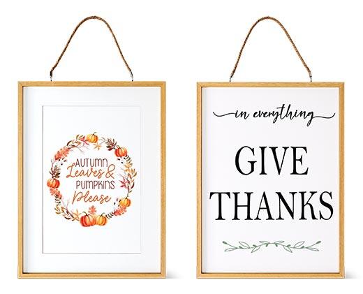 Huntington Home 
 Fall Reversible Wall Sign