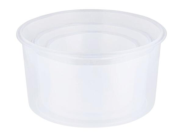 Silvercrest Round Food Storage Container Set - 3 Piece Set